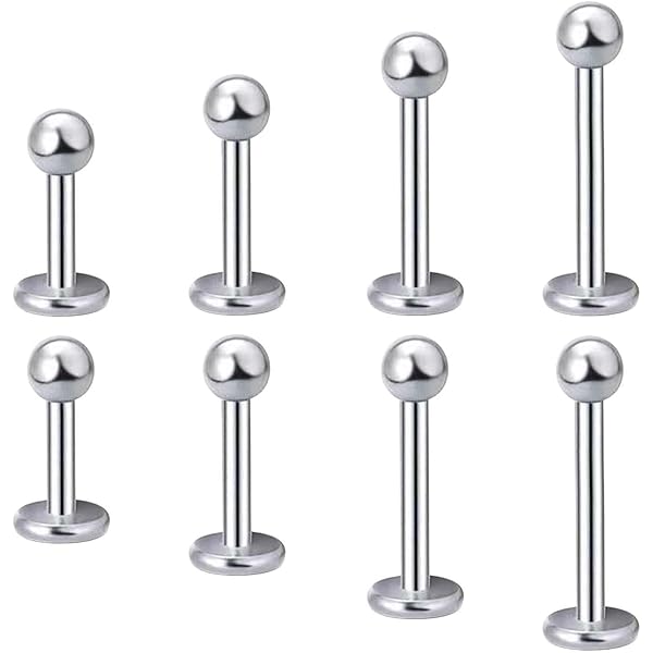 Inoki - Stalen bal ring - Staaf dikte 0.8 mm, Diameter 6 mm, Bal 3 mm