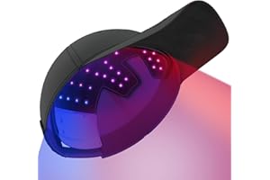 iKeener Gorro de Luz Roja para el Crecimiento del Pelo, Casco Laser Recargable de 3 Longitudes de Onda con Panel Desmontable, Acelerar Crecimiento Cabello y Anticaida Cabello para Mujer y Hombre