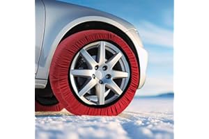 CARALL Snow Socks EN 16662-1, Washable Textile Snow Chains (M - Size 62)