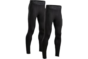 DANISH ENDURANCE Lot de 2 Collants de Compression Homme, Pantalon Anti-Frottements, Sport & Running