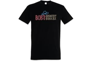 Urban Backwoods Bob's Country Bunker Men T-Shirt Black Size XL