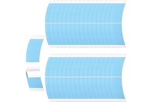 LANCAINI 36pcs Blue Double Sided Waterproof Lace Wigs Adhesive Tape Strips for Lace Front Wig Toupee