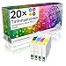 Produktbild N.T.T.® 20 Stück XL 100% Qualität Druckerpatronen Tintenpatronen Tinte für Epson R240 R245 RX420 RX425 RX520 R 240 R 245 RX 420 RX 425 RX 520 Sie erhalten: 8x 551 (schwarz), 4x 552 (cyan), 4x 553 (magenta),4x 554 (yellow) **SPARSET** - Premium Qualität -