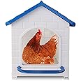 Jiawu Chicken Nesting Box, 17.3x14.4x15.8 Wall Mount Boxes for Chickens, Hens, Ducks, and Poultry Laying Eggs, Fit for Chicken Coop Hen House Poultry
