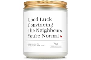 Giftasy New Home Gifts, House Warming Gifts New Home - Handmade Lavender Scented Candle 7oz - Housewarming Presents for Couple Friends Family Homeowner