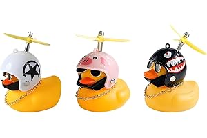 Sunbilien 3-Piece，Funny Yellow Duck Dashboard Decor Set，Duck Accessories for Car, Motorcycle & Bike, Humorous Vehicle Decoration