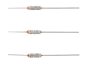HUABAN 10 Piezas Fusible térmico de temperatura de metal RY133 133 ℃ 10A 250V