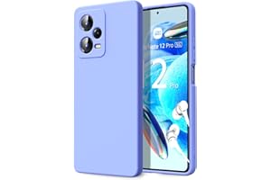 Byvuwiay Funda para Xiaomi Redmi Note 12 Pro 5G, Silicona Líquida Silicona Ultra Protectora Antichoque Case para Xiaomi Redmi Note 12 Pro 5G - Morado