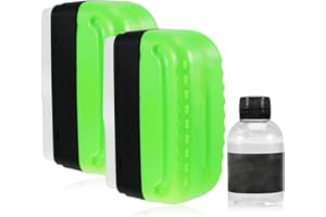 KODIVENJ 3Pack Automotive Oil Film Cleaning Brush Car Glass Cleaner, 150ml Glass Oil Film Remover for Car Window Cleaner Prevents Foggy Mirrors in Any Weather