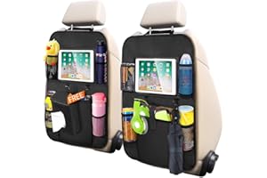 NWOUIIAY Organizadores para Coche 2PCS Funda Protección para Asientos Trasero de Coche Back con Soporte de iPad, niños Accesorios