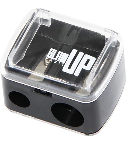 Set Di 2 Temperamatite Doppio Foro 8 E 12 Mm Con Contenitore – Nero E Grigio Per Scuola, Ufficio E Trucco - 4
