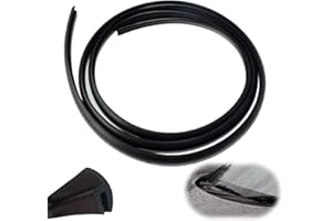 Hugwish joint de pare brise avant Universel de 1.7 mètres, joint bandeau baie pare-brise, caoutchouc pare brise, joint etancheite pare brise voiture