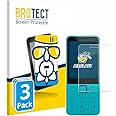 brotect Glass Screen Protector Film compatible with Nokia 235 4G (2024) (3 Pack) - Glass-Foil 9H Protection [Scratch Resistant, High Clarity]
