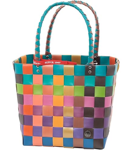 ICE-BAG Evergreen Original Shopper 5009 Witzgall Shopping Basket 33 X 28 X 18 Cm Grey/White/Brown - View #6