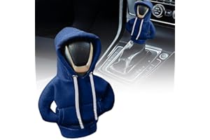 SXCCNW Auto Schaltknauf Abdeckung, Schaltknauf Abdeckung, Schaltknauf überzug Schaltknauf Hoodie Abdeckung Car Shifter Hoodie für Auto Schalthebel Dekoration 19 x 14 cm Navy Blau