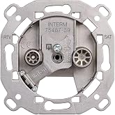 SIMON - Intermediate Television Socket (R-TV+SAT), Simon 75 Series, Compatible with Series 75, 31, 82 and 88 Covers, Easy to