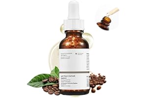 ASYINXSON Solution de caféine 5 % + egcg, 30 ml de solution de caféine, sérum pour les yeux pour éliminer les poches sous les yeux et les cernes, la décoloration des ridules, solution pour les cernes et les
