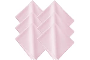 ‎LAEEYIN laeeyin Brillenputztuch Microfaser Brillenputztücher Bildschirmreiniger Tücher Für Brillen, Bildschirme, Tabletten, GläSer, 6er Pack (15 X 18 cm), （Rosa）