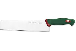 Sanelli Premana Professional Coltello Pasta, Acciaio Inossidabile, Verde/Rosso, 37.5 x 3 x 6 cm