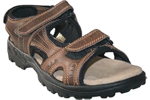 FOOTLOOSE SHOES footloose.shoes Northwest Territory Men’s Genuine Leather Open Toe Touch Close Casual Summer Holiday Sandals Sizes 7-12