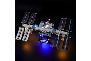 Hosdiy Jeu de Lumière pour (Station Spatiale Internationale) Modèle - LED Éclairage Kit Compatible avec Lego 21321 (Seul Lumière, sans Modèle)