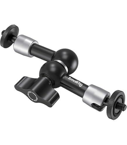 NEEWER Super Clamp With 3" Dual Ballhead Magic Arm, Cold