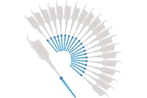 ULTNICE Dientes de cepillo dentales dentales de 200pcs Dientes de cepillo dentales de palillo de dientes blandos de silicona de doble punta