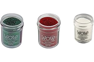 THORNESS WOW! Glitter Embossing Powder 3 Piece Set - Christmas Eve Trio