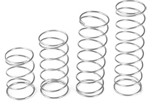 Qrity Pack of 10 compression springs, stainless steel coil springs, 304 steel spring, 1.2 x 10 x 30 mm spring, compression spring for replacement and repair