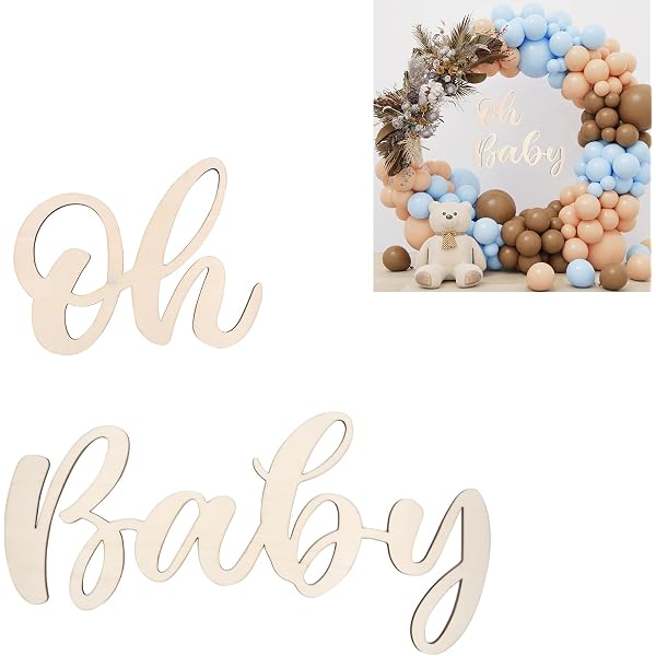 Oh Boy Schild Aus Filz Für Babyparty - 30 X 45 Cm, Weiß, Foto-Hintergrund Deko