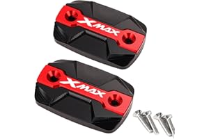 ZESIDIMO Tapones de depósito de aceite de freno moto accesorios para Yamaha XMAX 125 250 300 X-MAX XMAX250 XMAX300 XMAX125 2018-2024 (Rojo)