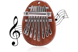 OUDQFCJ 1 Pcs Mini Kalimba de 8 Teclas Regalo de Cumpleaños y Navidad para Niños Principiantes y Amantes de la Música