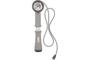 Handpump för expansionskärl RHINO TECH, med manometer 3 bar (40 PSI), dubbelverkande, slang 70 cm.