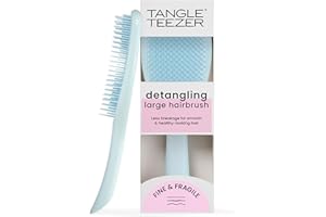 ‎TANGLE TEEZER Tangle Teezer Große Ultimate Detangler Haarbürste für Coloriertes, Feines & Empfindliches Haar – Sanfte Borsten Reduzieren Haarbruch & Ziepen – Sanft zu Empfindlichem Haar – Blau