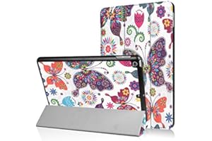 LOBWERK WiTa-Store Smart Cover Carcasa Apple iPad 2017 9,7 Carcasa Flip Case aufstellbare Funda Libro Designer + Gratis Stylus Touch Pen Idylle