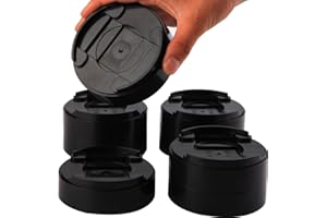 Uping Möbelerhöher Betterhöhung Möbelerhöhung Tischerhöher Elefantenfuß Bed Riser Höhe ca. 30cm 2 Set 8St für runde Füße transparent