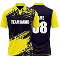 Cricket Polo Collar Sports Jersey for Men With Team Name and Number Printed | T-Shirt With Customizable Name | DOdr1008-C01242023-C-POLO-78