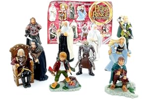 KINDER ÜBERRASCHUNG Sorpresa per bambini, tutti i personaggi del Signore degli Anelli II con una BPZ (set completo).
