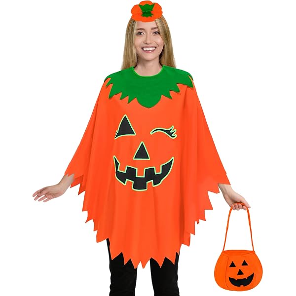 Jinlaili 3PCS Costume de Citrouille dHalloween pour Enfant, Déguise Jinlaili 3PCS Costume de Citrouille dHalloween pour Enfant, Déguise