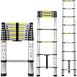 2,6M Scala Telescopica, Multiuso Scala Allungabile in Alluminio Scala Pieghevole, Scala Scaletta Allungabile Scala Multiuso 8