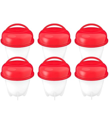 Anneome 10 Supporti In Silicone Per Uova Sode E In Camicia - Accessori Cucina Lavabili E Adatti Al Microonde