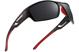 PUKCLAR Polarised Sports Sunglasses for Men Women Driving Sunglasses Cycling Running Fishing Goggles TR90 Frame