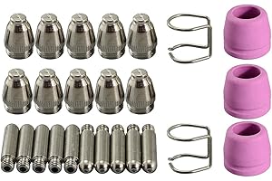 RIVERWELD WSD-60P P60 Plasma cortadora Pilot ARC consumibles KIT & boquilla 0,9 40Amp 25piezas