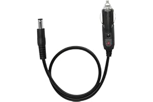 PNGKNYOCN 1.6FT 12V DC Cargador de coche 18AWG DC 5,5 mm x 2,5 mm al encendedor de cigarrillos del automóvil Enchufe macho Cable del encendedor de cigarrillos del automóvil