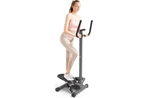 leikefitness Stepper portatile di alta qualità per scale, resistenza regolabile, torsione step fitness macchina con bande e monitor LCD