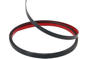 Taaizau Matte Black Peel and Stick Wall & Molding Trim, Flexible DIY Strip for Mirror, Floor, Cabinet, Ceiling, Tile Edge (10m x 1cm)