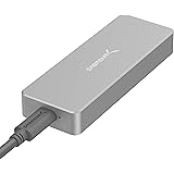 Hard drive enclosure for ssd (Tool-Free, Silver)