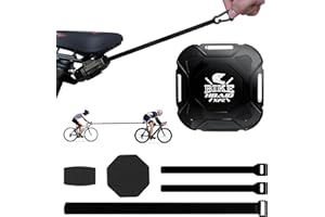 RoserRose Cuerda de remolque para bicicleta para niños, 2,5 m, con mosquetón estable, cuerda de bicicleta para remolcar, carga de hasta 100 kg, universal para todos los tipos de bicicleta