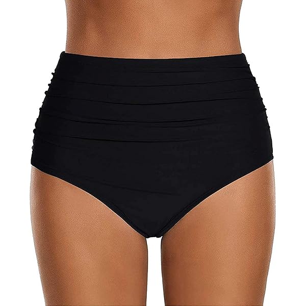 Costume Da Bagno Mestruale Donna - Bikini Antigoccia, Vita Bassa, Nero