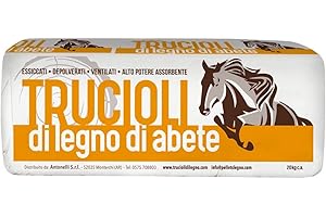 Millstore Lettiera per Cavalli trucioli | Trucioli 100% Abete per lettiera e Box Cavalli, Avicoli e Roditori | Lettiera Alta qualità depolverata - 20 kg